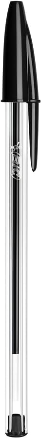 Bic Cristal Ballpoint Pens - Black, 1.0mm, Pack of 10, Office & School