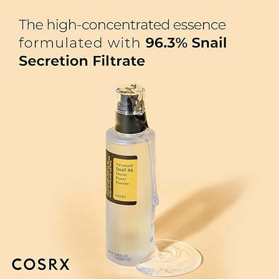 COSRX Snail 96 Mucin Essence - 100ml, Skin Repair Serum, Korean Skincare, Cruelty-Free, Paraben-Free