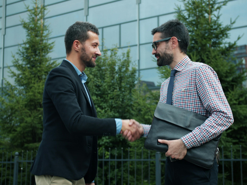 Trade partner handshake