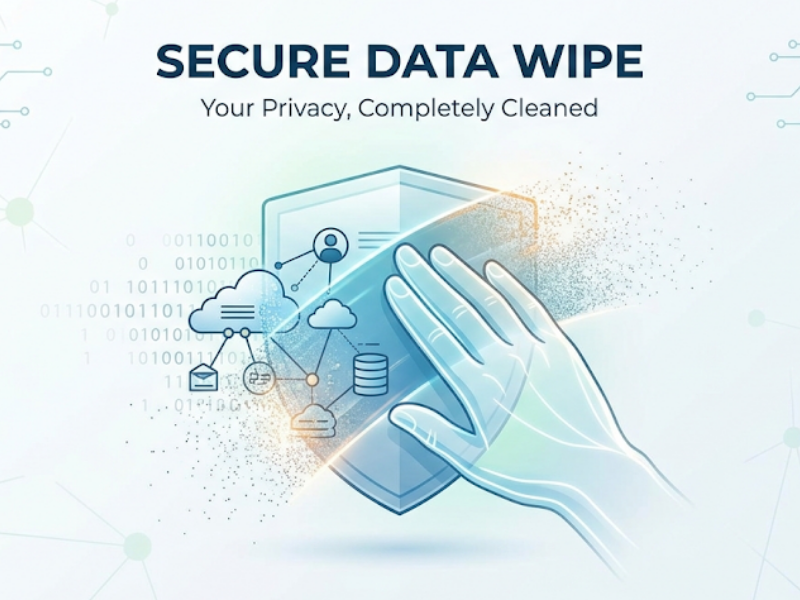 Secure data wipe process